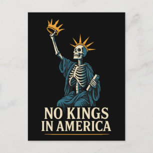 Protest „Keine Könige in Amerika“ Feiertagspostkarte