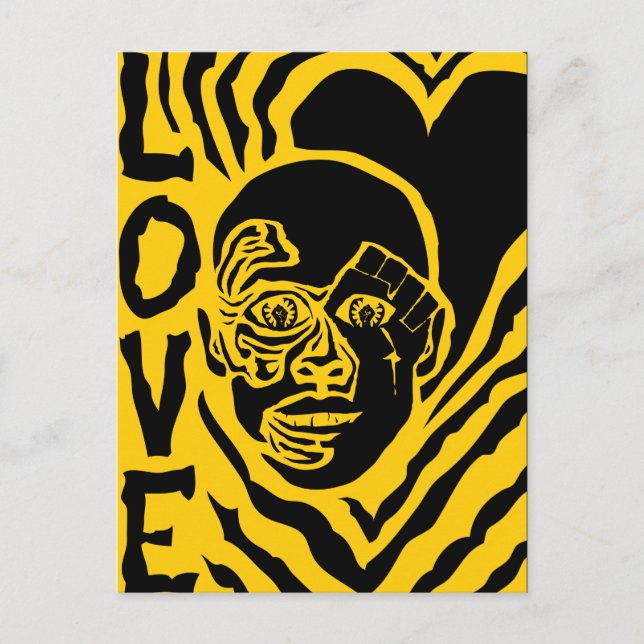 Protest mit Liebe Postkarte (Vorderseite)