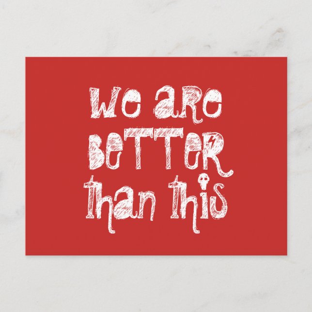 PROTEST POSTCARD POSTKARTE (Vorderseite)