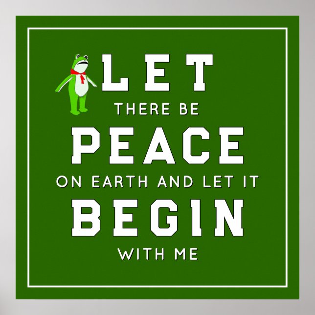 Protest Rally Peace On Earth Poster (Vorne)