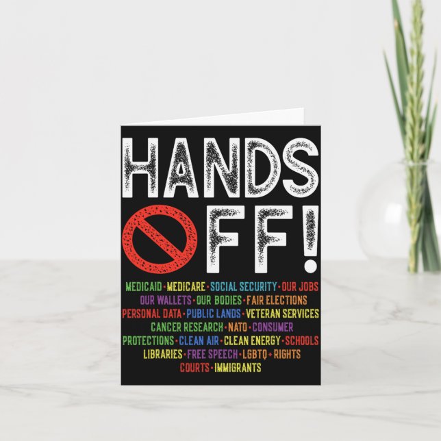 Protest-Rett-Demo: Hände weg von der Sozialversich Karte (Vorderseite)