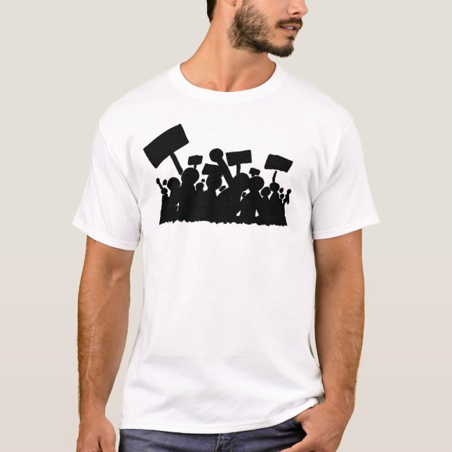 Protest-Szene T-Shirt (Vorderseite)