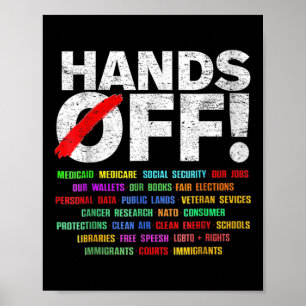 Protest-V-Nacken von Frauen Poster