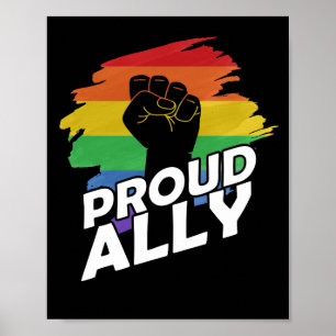 Protest von alleiniger Gay Pride LGBT Gay Lesbian Poster
