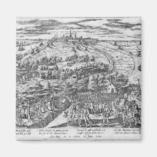 Protestanten, die im offenen um Antwerpen sich Magnet