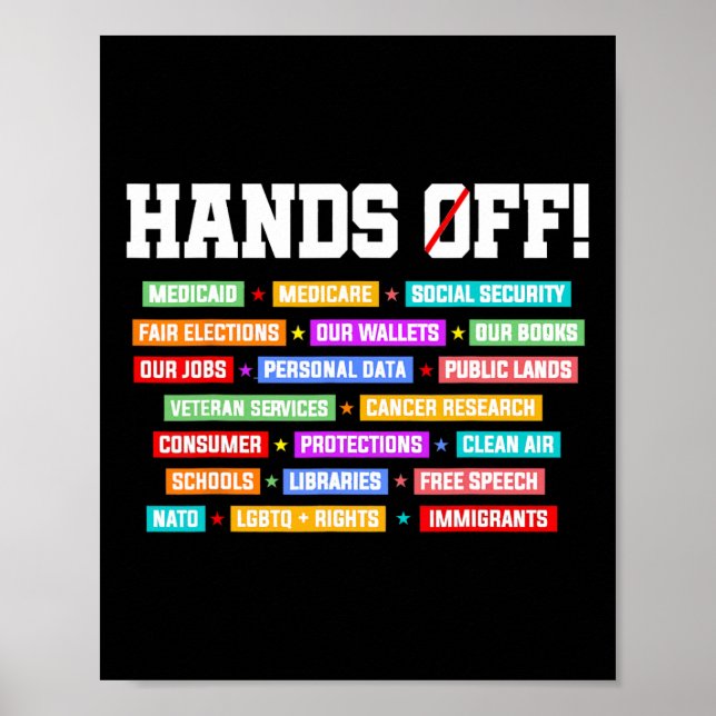 Protestaufenthalte der Sozialversicherung Poster (Vorne)