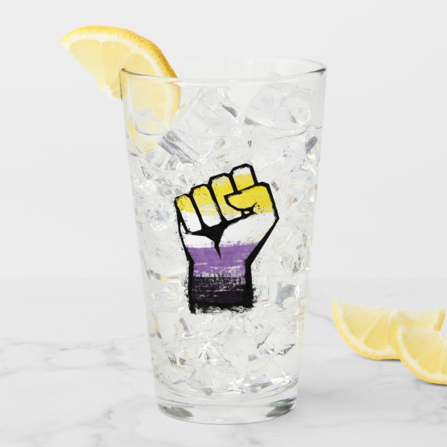 Protestfäule Glas (Vorderseite Ice)