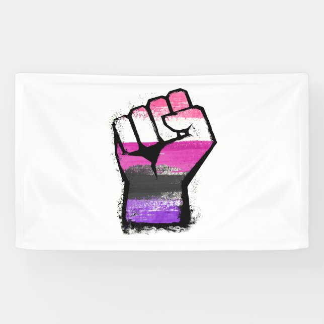 Protestfäuste Banner (Horizontal)