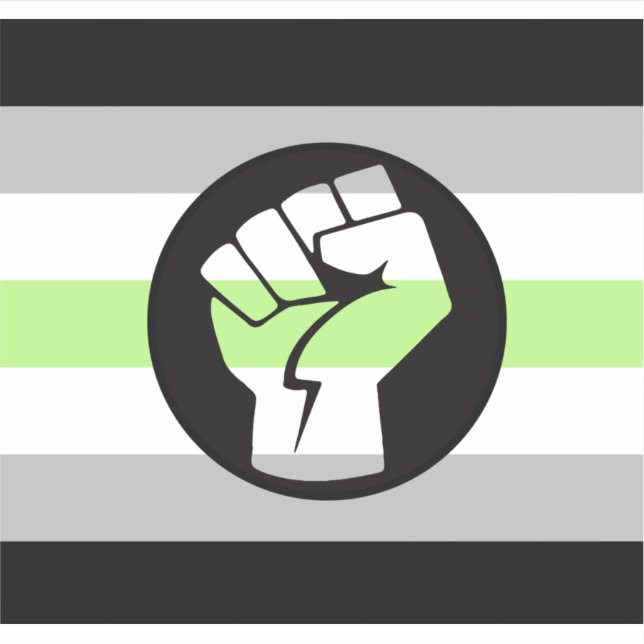 Protestflagge Aufkleber (Vorderseite)
