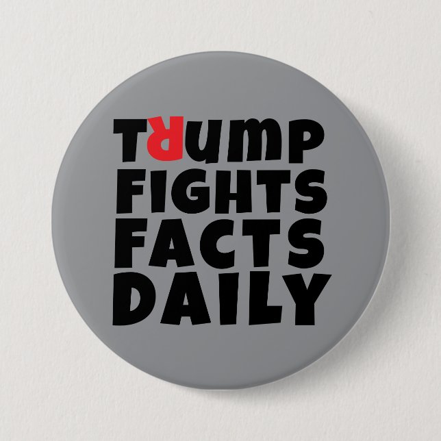 Protestmotto gegen Trump Button (Vorderseite)