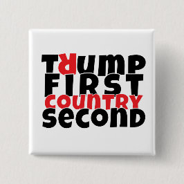 Protestmotto gegen Trump Button