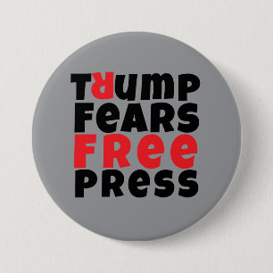 Protestmotto gegen Trump Button