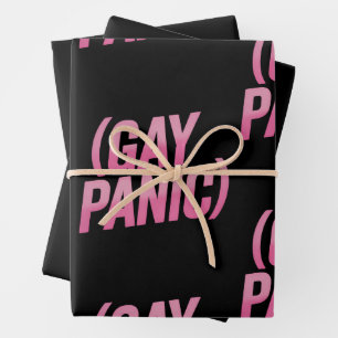 Proteststolz auf Gay Panic LGBTQ Geschenkpapier Set