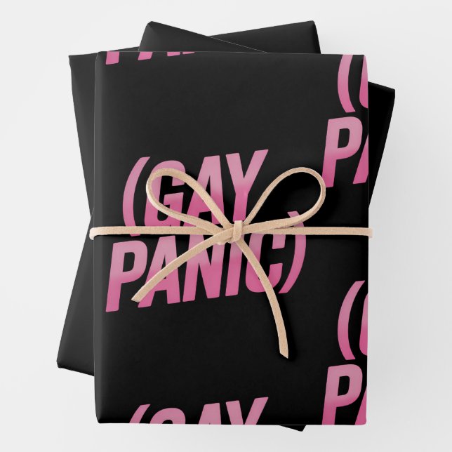 Proteststolz auf Gay Panic LGBTQ Geschenkpapier Set (Beispiel)
