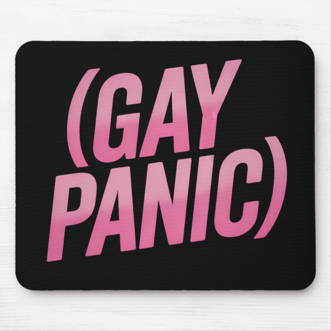 Proteststolz auf Gay Panic LGBTQ Mousepad (Vorne)