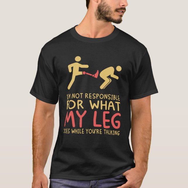 Prothetische Bionic Leg Amputiert T-Shirt (Vorderseite)