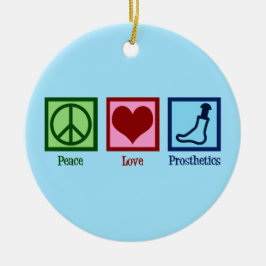 Prothetist Peace Liebe Prosthetics Keramik Ornament