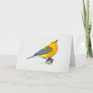 Prothonotary Warbler Art Card Dankeskarte