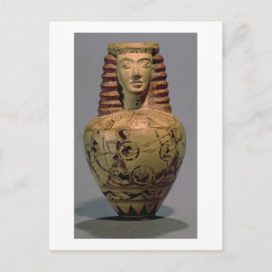 Proto-korinthische Bügelballos mit menschlichem Ko Postkarte