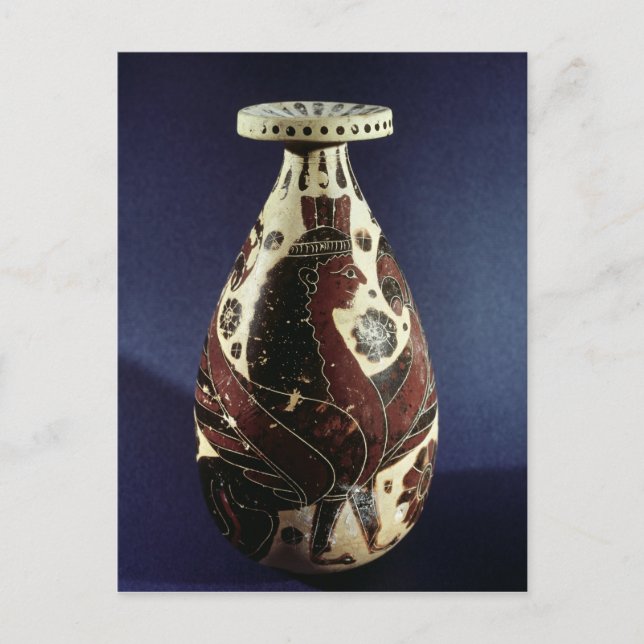 Proto-korinthische Vase mit Sphinx Postkarte (Vorderseite)