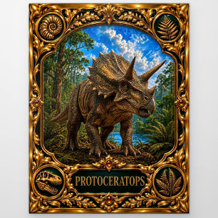Protoceratops, Juwelen-Erbstück Kunst Postkarte