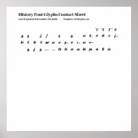 Protokoll-Schriftart Glyphen - Kontaktformular