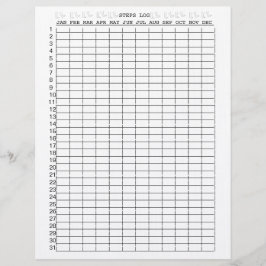 Protokollblätter für die einzelnen Monate des Jahr Briefbogen