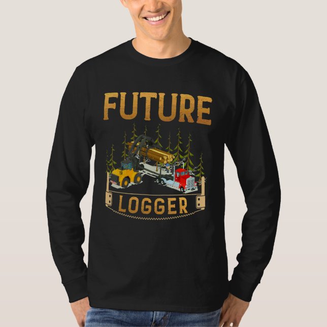 Protokollieren von Future Logger Lumberjack Holz C T-Shirt (Vorderseite)