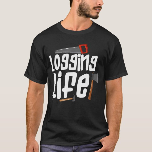 Protokollieren von Life Logging Worker-Holzprotoko T-Shirt (Vorderseite)