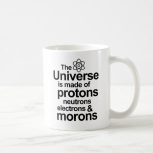 Proton-Neutron-Elektron-Idioten Tasse