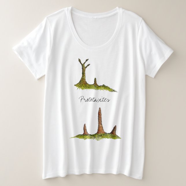 Prototaxis Fungi / Lichen Plus Größe T - Shirt (Design vorne)