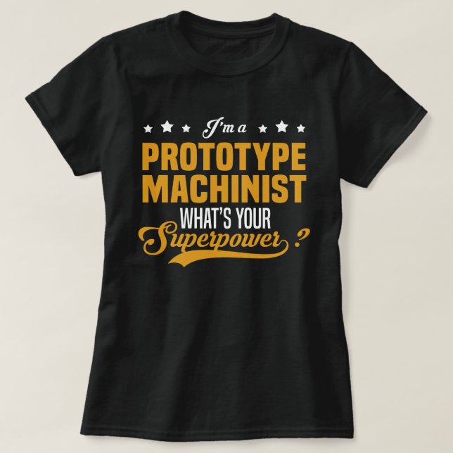 Prototypenmachinist T-Shirt (Design vorne)