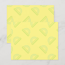 Protractor Math Pattern Post-it Notes