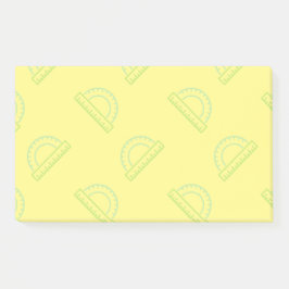Protractor Math Pattern Post-it Notes Klebezettel