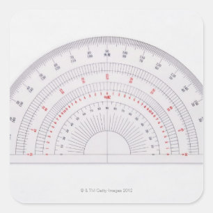 Protraktor Quadratischer Aufkleber