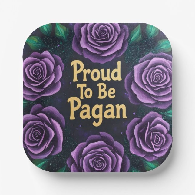 Proud2BePagan Pappteller (Vorderseite)