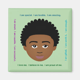 #Proud2BNaturalMe #Affirmations Locker Magnet