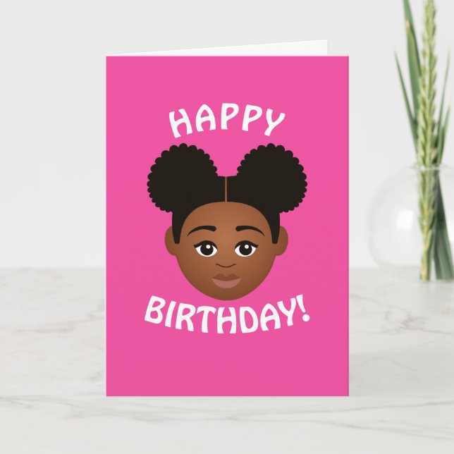 #Proud2BNaturalMe Choose-My-Complexion Birthday Karte (Vorderseite)