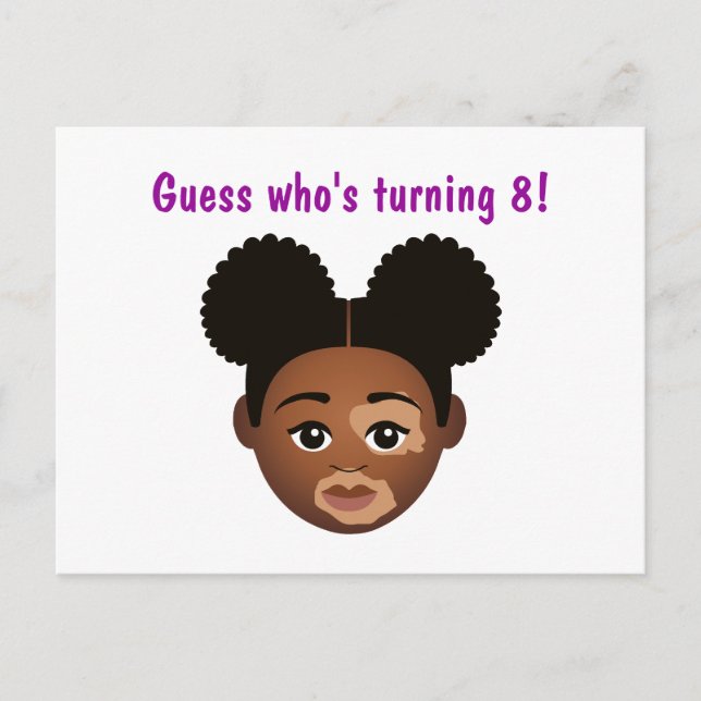 #Proud2BNaturalMe Choose-My-Complexion Birthday Postkarte (Vorderseite)