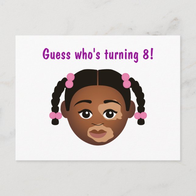 #Proud2BNaturalMe Choose-My-Complexion Birthday Postkarte (Vorderseite)