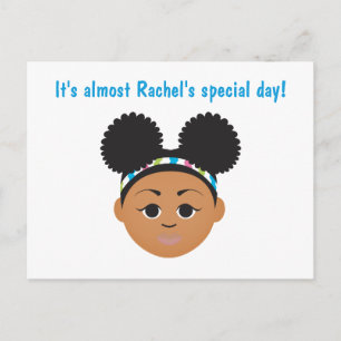 #Proud2BNaturalMe Geburtstagseinladung Postkarte