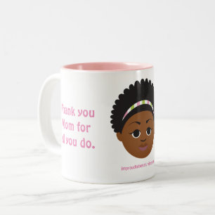 #Proud2BNaturalMe Geschenke für #Mama Zweifarbige Tasse