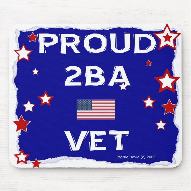 Proud 2 BA Vet - zu Ehren - Mousepad (Vorne)