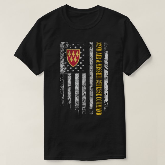 Proud 32. Führungsveteran für Luft- und Raketenabw T-Shirt (Design vorne)