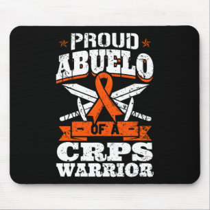 Proud Abuelo eines CRPS-Kriegers RSD Awareness Rib Mousepad