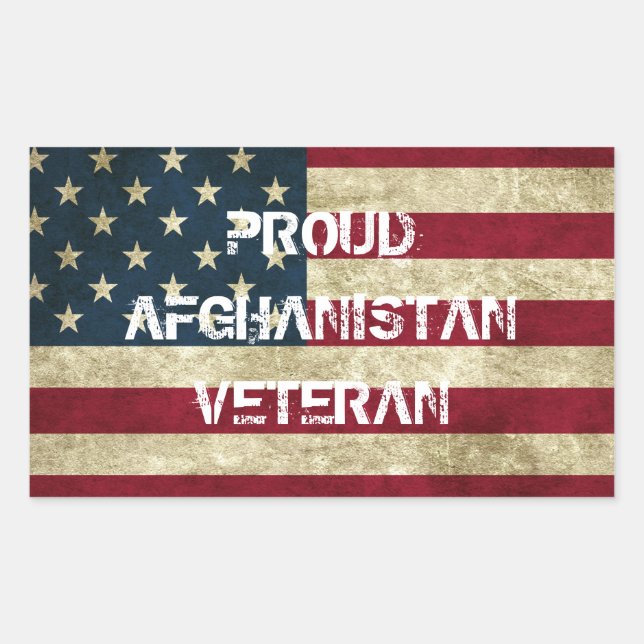 Proud Afghanistan Veteran Sticker (Vorderseite)