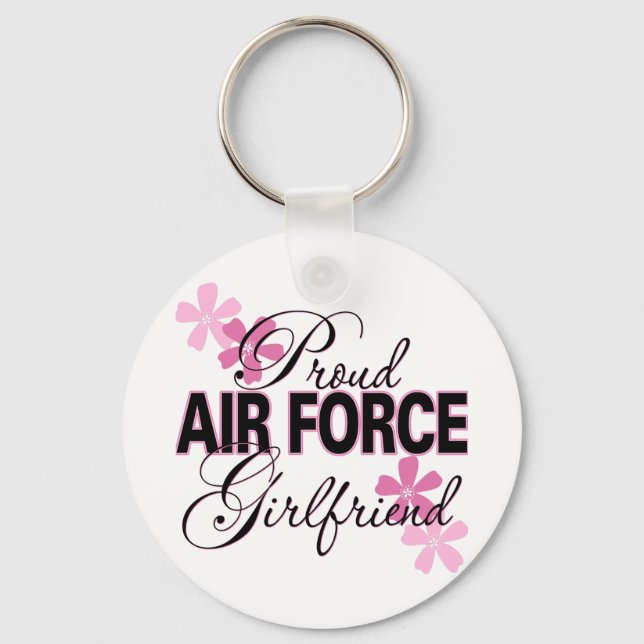 Proud Air Force Girlfriend Schlüsselanhänger (Vorderseite)