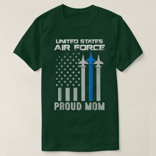 Proud Air Force Mama Veteran Day US Luftwaffe stol T-Shirt (Design vorne)