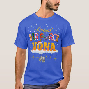 Proud Air Force Nona Santa Hat Christmas Family T-Shirt