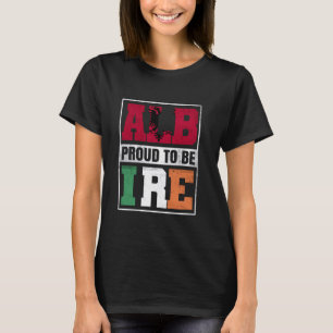 Proud Albanian Irish Mix Albanien und Irland Herit T-Shirt